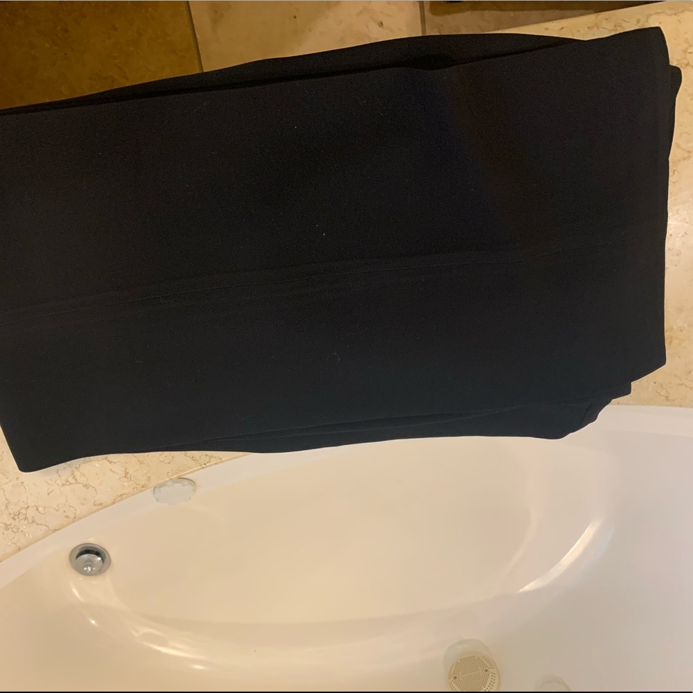 Max Mara black bell bottom slacks